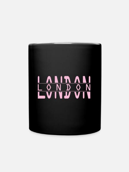 London - Tasse einfarbig - Schwarz