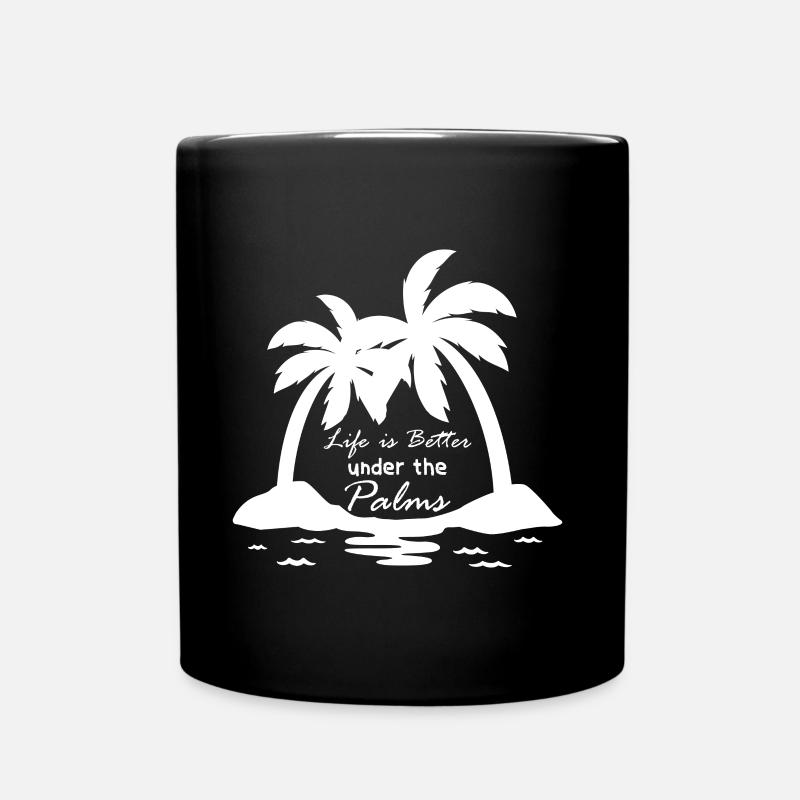 Palmiers - Mug uni - noir