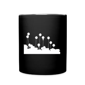 Palmiers - Mug uni - noir - Devant