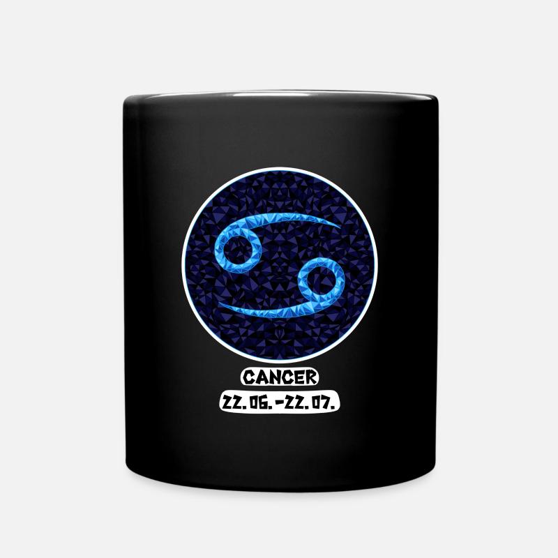 Cancer 22.06.-22.07. - Full Colour Mug - black