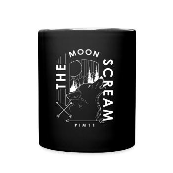 The moon scream (weiss) - Tasse einfarbig - Schwarz - Vorne