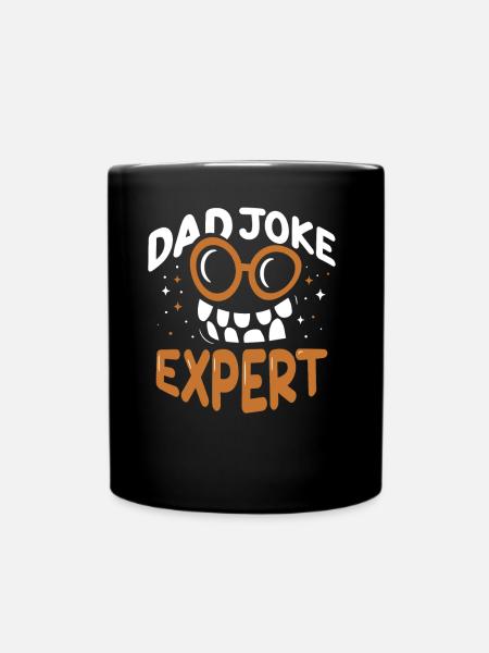 Papa Joke Dad Joke Father Jokes - Full Colour Mug - black