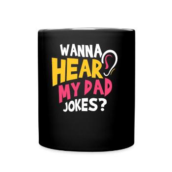 Papa Joke Dad Joke Jokes Father - Full Colour Mug - black - Front