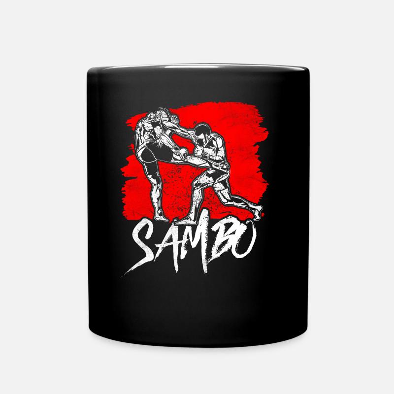 Sambo Trainer Kampfsport Training Kampfkunst - Tasse einfarbig - Schwarz