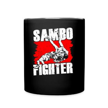 Sambo Fighter Training Martial Arts Martial Arts - Full Colour Mug - black - Front