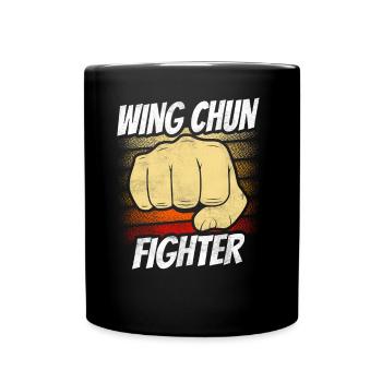 Wing Chun Fighter Martial Arts Trainer Martial Arts - Full Colour Mug - black - Front