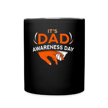 Aujourd’hui, c’est la fête des pères Fête des pères Papa Père - Mug uni - noir - Devant