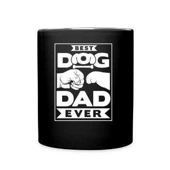 Best Dog Dad Ever Dog Dad Dad - Full Colour Mug - black - Front