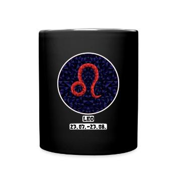Leo 23.07.- 23.08. - Full Colour Mug - black - Front
