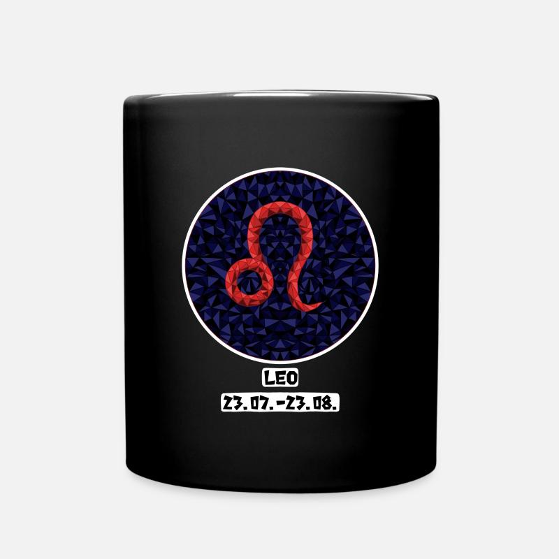 Leo 23.07.- 23.08. - Tasse einfarbig - Schwarz
