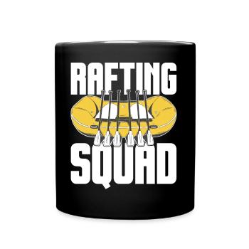 Rafting Squad Outfit for Teams Boating Mountains - Full Colour Mug - black - Front