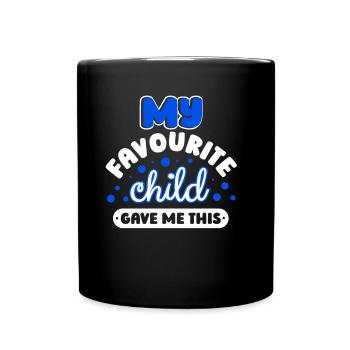 My Favorite Child Gave Me The Papa Daddy Father - Full Colour Mug - black - Front
