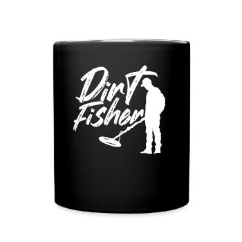 Pêche à la saleté Détection des métaux Détection des métaux - Mug uni - noir - Devant
