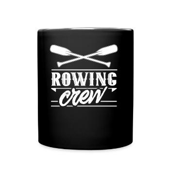 Rudermannschaft Rudern Team Ruderer Ruderboot - Tasse einfarbig - Schwarz - Vorne