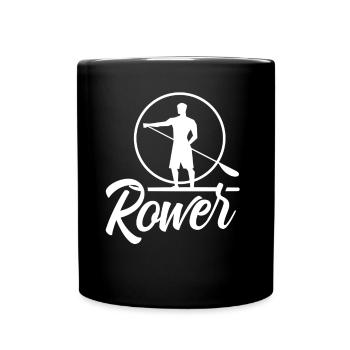 Rowing Rowing Rowing Boat Rowing Rowing - Full Colour Mug - black - Front