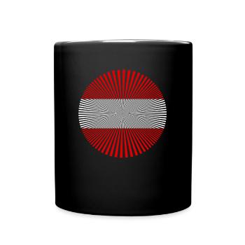 Österreich Austria - Tasse einfarbig - Schwarz - Vorne