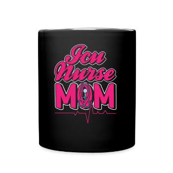 Intensivkrankenschwester Mom Intensivpflege - Tasse einfarbig - Schwarz - Vorne