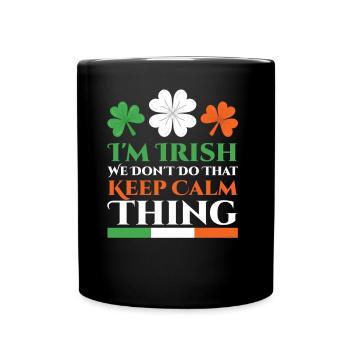 Je suis irlandais Irlande Irlandais Saint-Patrick - Mug uni - noir - Devant