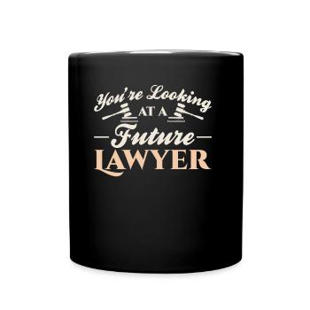 Vous avez un futur avocat devant vous Avocat - Mug uni - noir - Devant