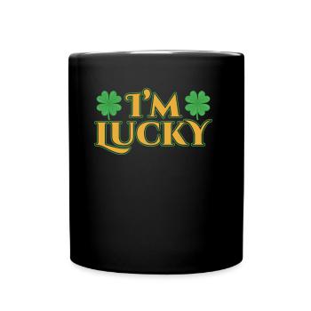 J’ai de la chance Gaélique Irlande Irlande Irlandais - Mug uni - noir - Devant