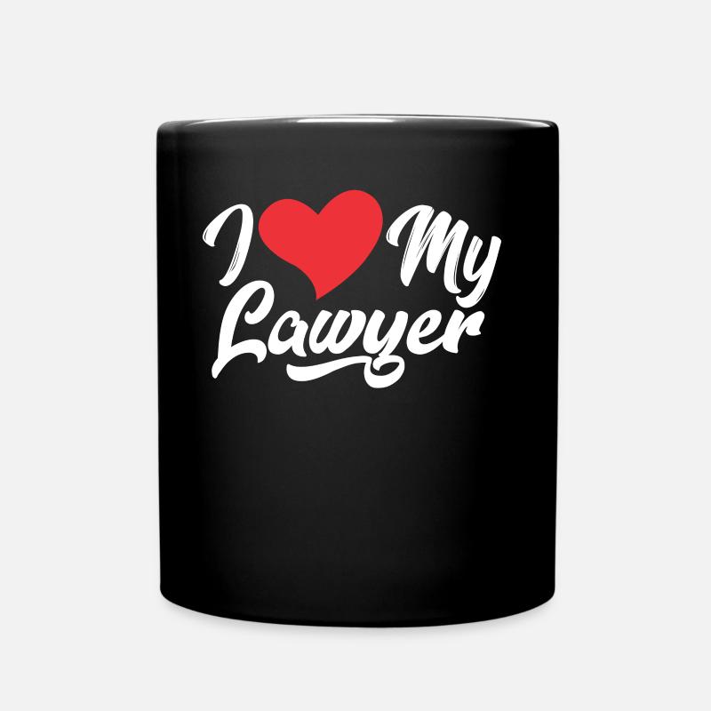 J’adore Mon avocat Avocat Avocat Avocat - Mug uni - noir