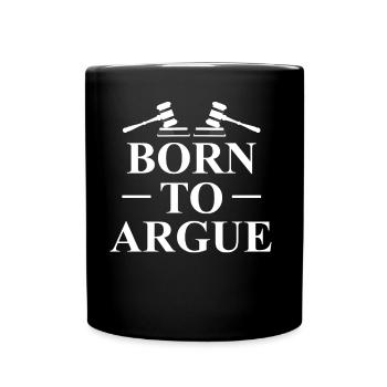 Né pour plaider avocat avocat - Mug uni - noir - Devant