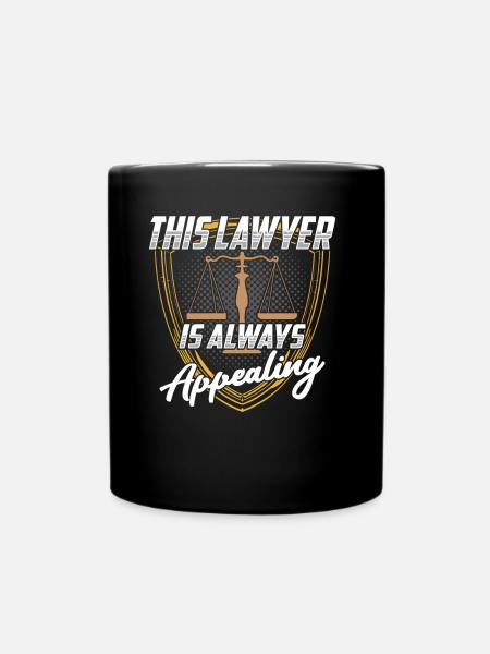Lawyer Law Degree - Full Colour Mug - black