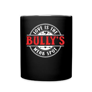 Liebe Ist Die Schwachstelle Des Mobbers Mobbing - Tasse einfarbig - Schwarz - Vorne
