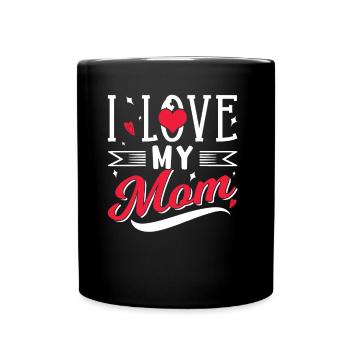 J’aime ma maman maman maman fête des mères - Mug uni - noir - Devant