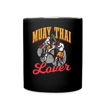 Muay Thai Lover Martial Arts Martial Arts Fighting Fighter - Full Colour Mug - black - Front