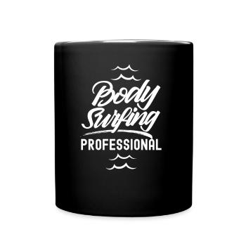Bodysurfing Professional Bodysurfing Bodysurfer - Full Colour Mug - black - Front