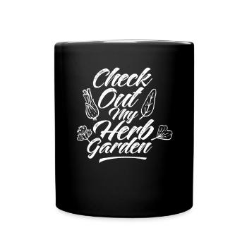 Découvrez mes herbes de jardin d’herbes aromatiques - Mug uni - noir - Devant