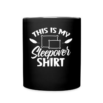 C’est mon Sleepover Shirt Party Stay - Mug uni - noir - Devant