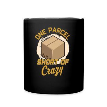 Un colis juste avant le facteur de la folie - Mug uni - noir - Devant