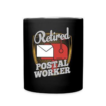 Facteur livreur à la retraite - Mug uni - noir - Devant
