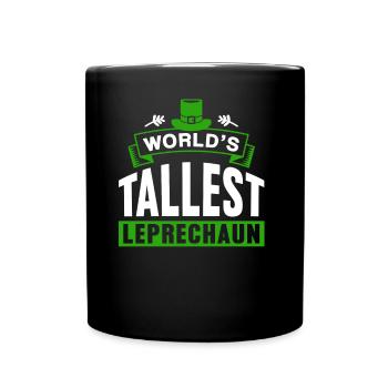 The largest leprechaun in the world Irish Irish Leprechaun - Full Colour Mug - black - Front