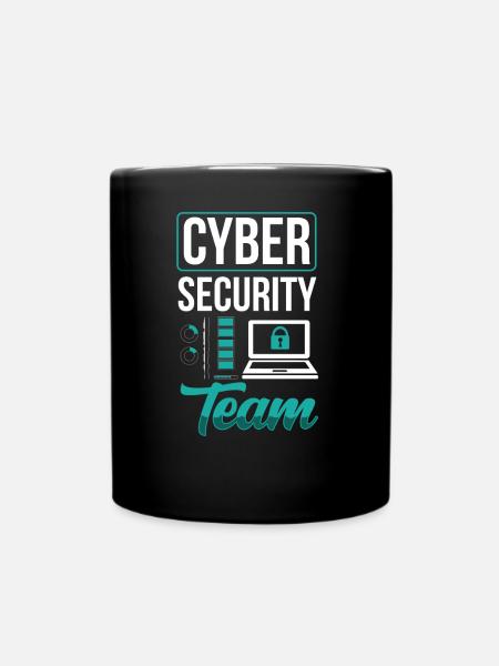 Cybersecurity Team IT Sicherheit Hacker Hacking - Tasse einfarbig - Schwarz
