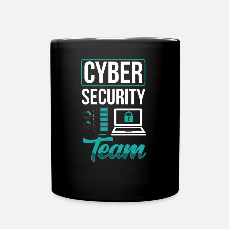 Cybersecurity Team IT Sicherheit Hacker Hacking - Tasse einfarbig - Schwarz