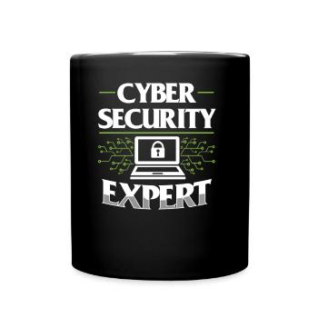 Cybersecurity Experte Hack Hacker IT Sicherheit - Tasse einfarbig - Schwarz - Vorne