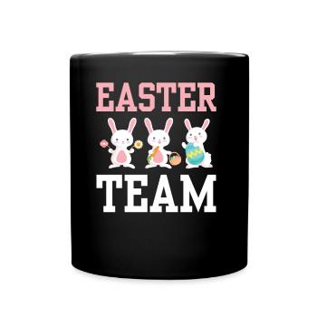 Équipe de Pâques Easter Easter Easter Easter Egg Lapin de Pâques - Mug uni - noir - Devant