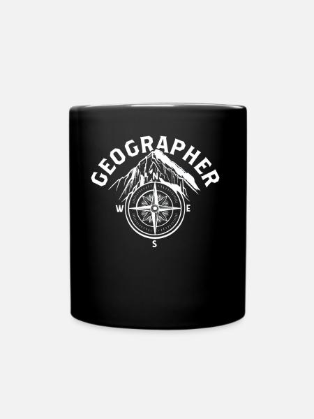 Geography Profession Geography Geography Student - Full Colour Mug - black
