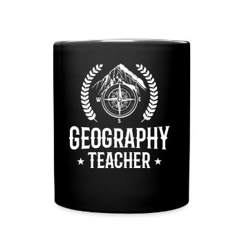 Geography Teacher Profession Geography Geography - Full Colour Mug - black - Front