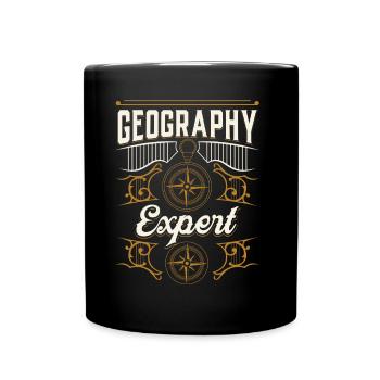 Geography Expert Geography Student Geographer - Full Colour Mug - black - Front