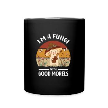 Mushroom pickers | Mushroom Picker Mushrooms Nature Gifts - Full Colour Mug - black - Front