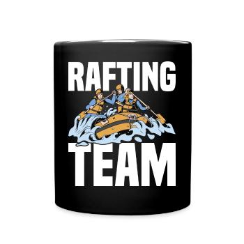 Tenue d’équipe de rafting pour les équipes de navigation de plaisance en montagne - Mug uni - noir - Devant
