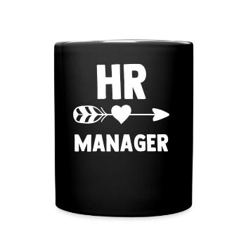 Hr Manager Personaler Personal Human Resources - Tasse einfarbig - Schwarz - Vorne