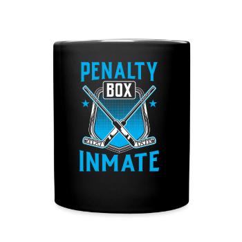 Eishockey Strafbank Eishockeyspieler Penalty Box - Tasse einfarbig - Schwarz - Vorne
