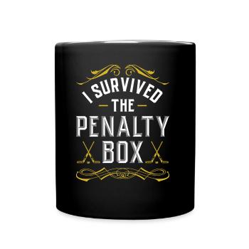Eishockey Strafbank Penalty Box Eishockeyspieler - Tasse einfarbig - Schwarz - Vorne