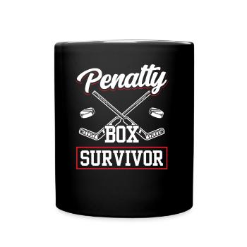 Eishockey Strafbank Eishockeyspieler Penalty Box - Tasse einfarbig - Schwarz - Vorne