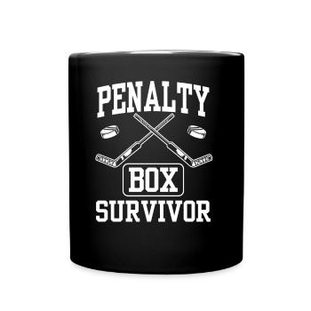 Eishockey Strafbank Penalty Box Eishockeyspieler - Tasse einfarbig - Schwarz - Vorne